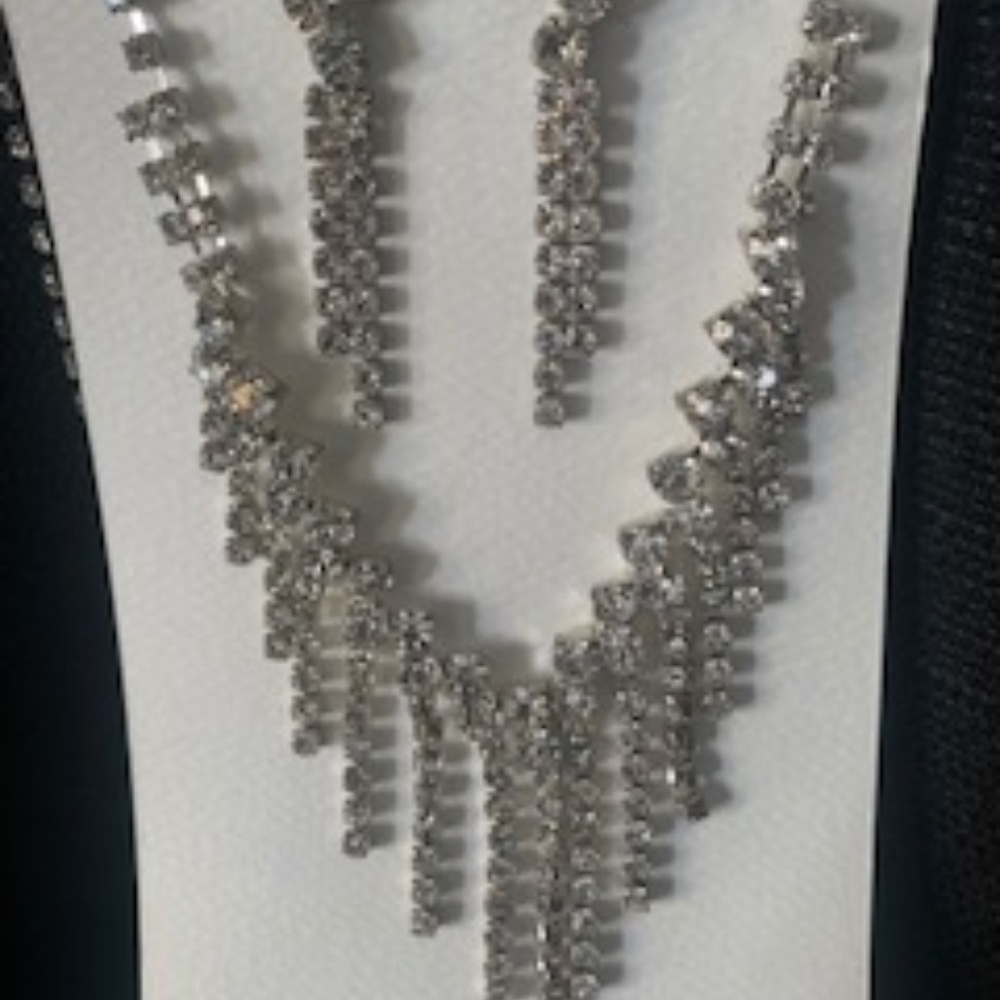 Crystal Necklace and Earring Set